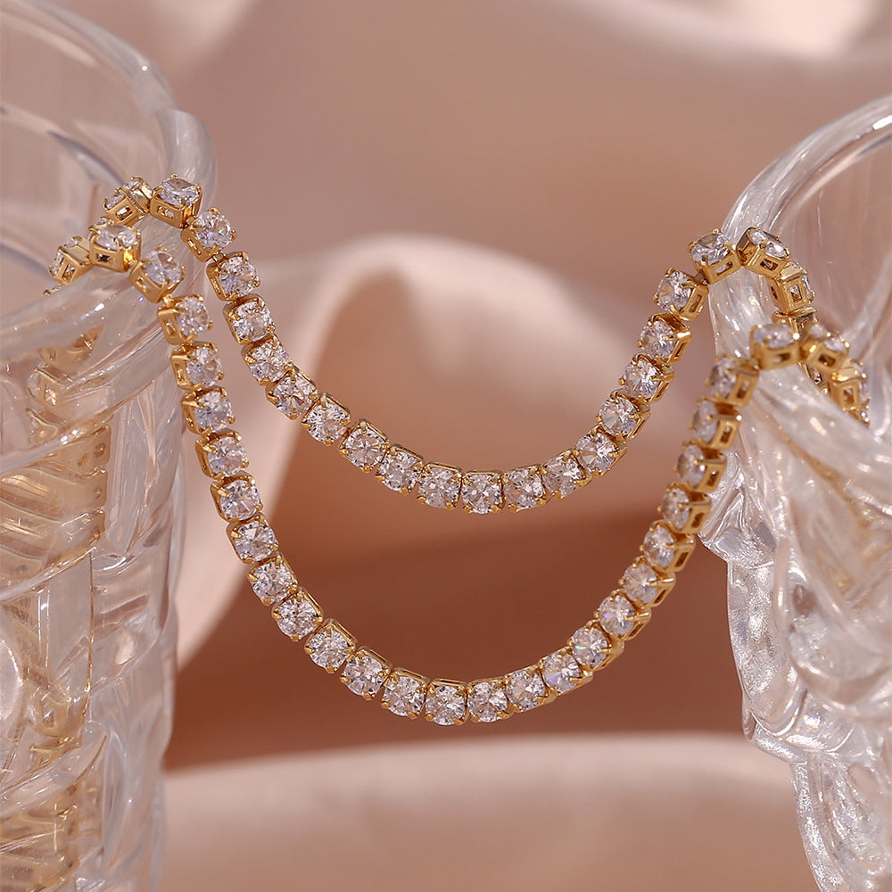 Tenis Halskæde Isolde Diamant | 18k Guld