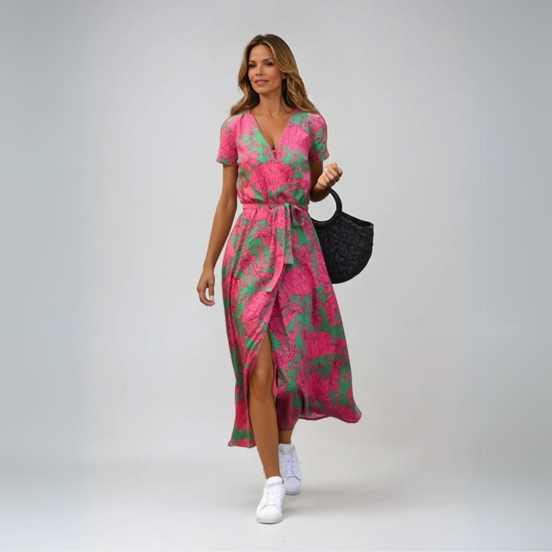 Nora | Elegant kjole med V-udskæring