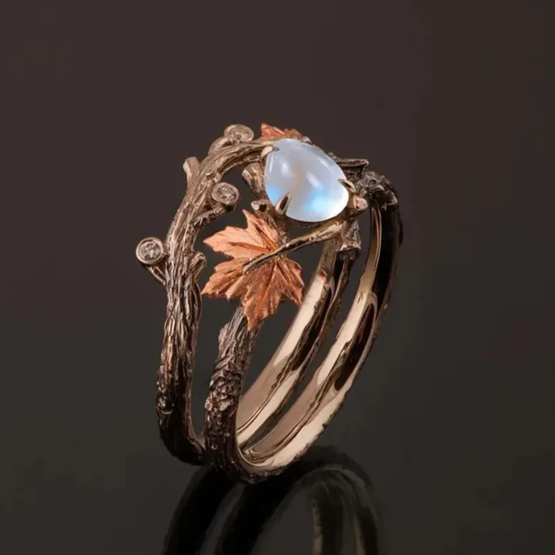 Ringen med Naturlig Månesten
