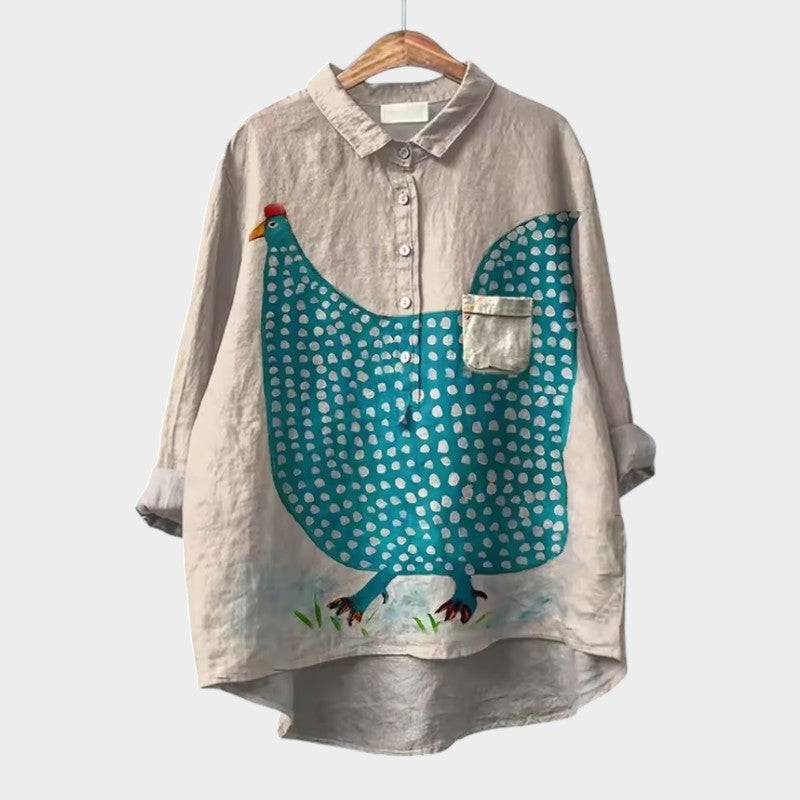 Nora | Kunstnerisk Printbluse