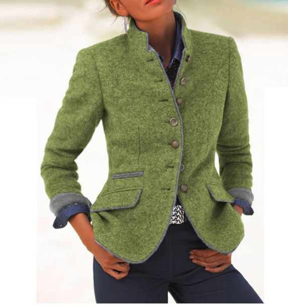 Cameron | Elegant høj krave cardigan