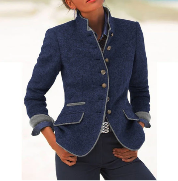 Cameron | Elegant høj krave cardigan