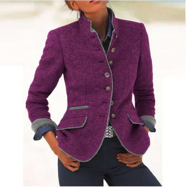 Cameron | Elegant høj krave cardigan