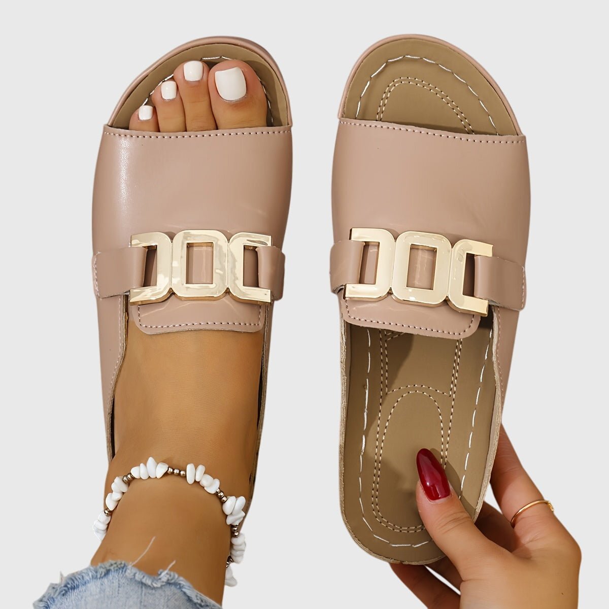 Silje | Guldspænde Sandaler