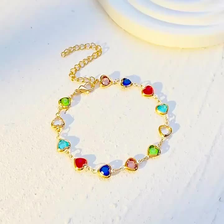 Unik hjerteformet armbånd