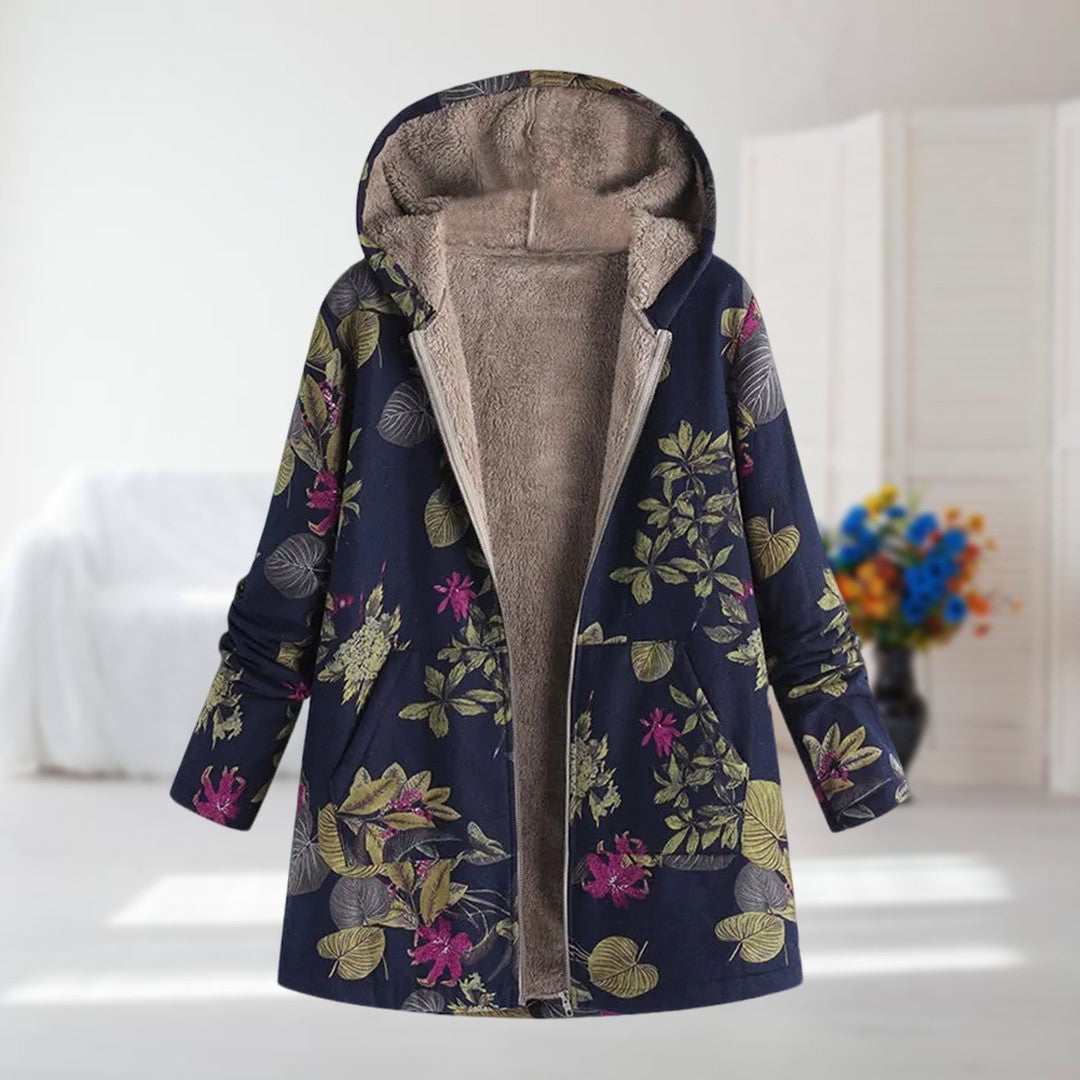 Camellia | Varm Jakke med Fleecefor