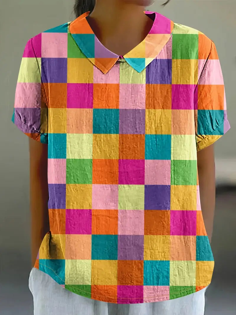 Nora | Farverig og Komfortabel Bluse