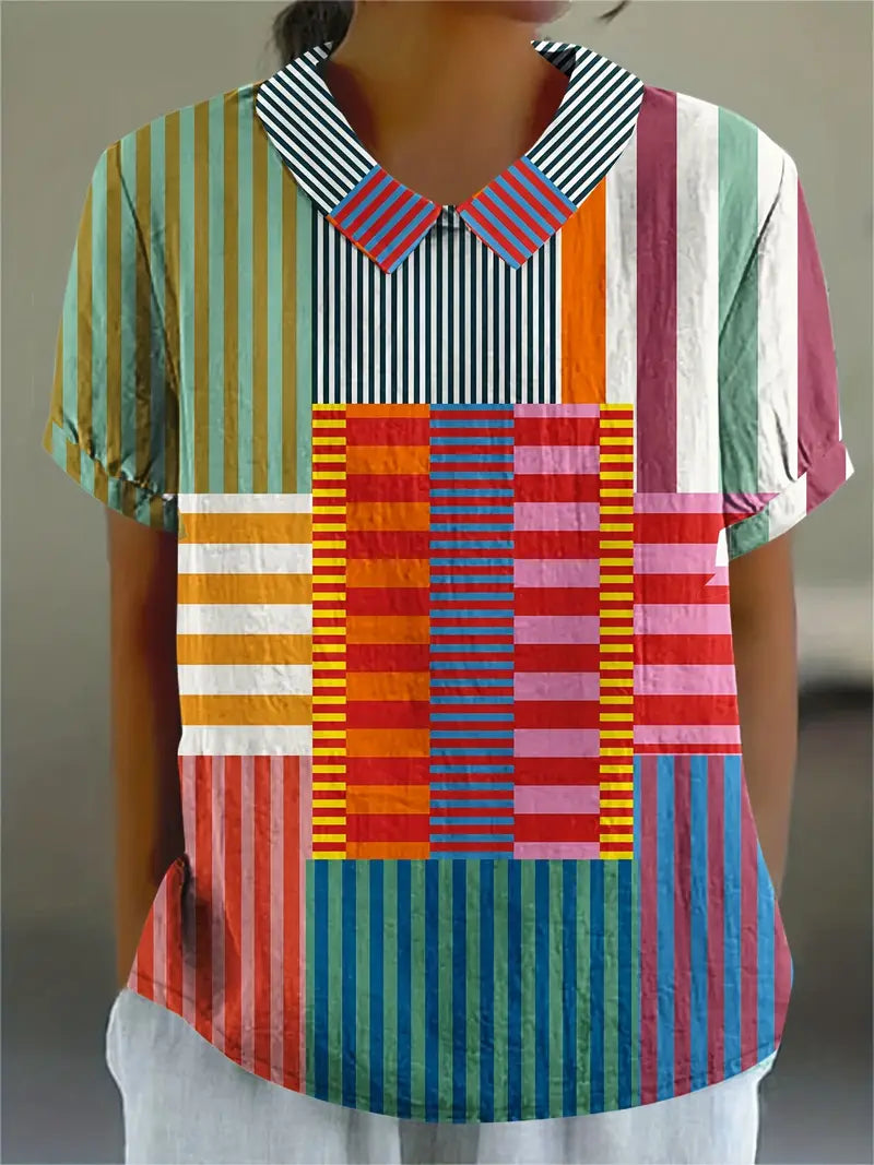 Nora | Farverig og Komfortabel Bluse