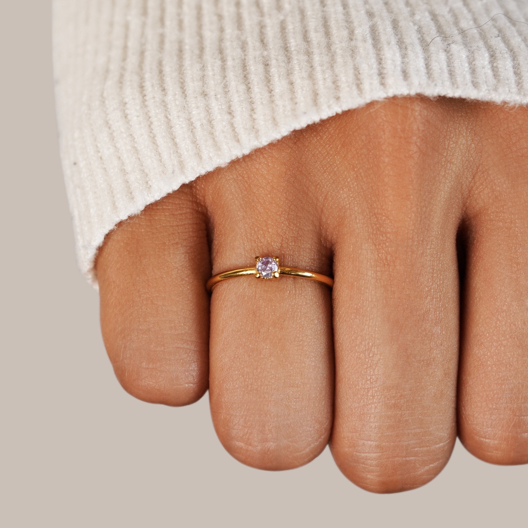 Fødselssten Ring | 14k Guld