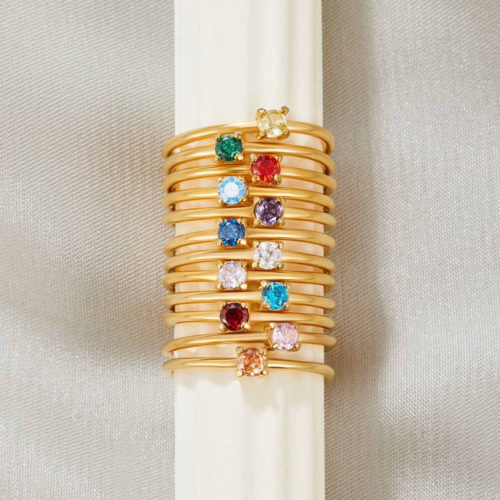 Fødselssten Ring | 14k Guld