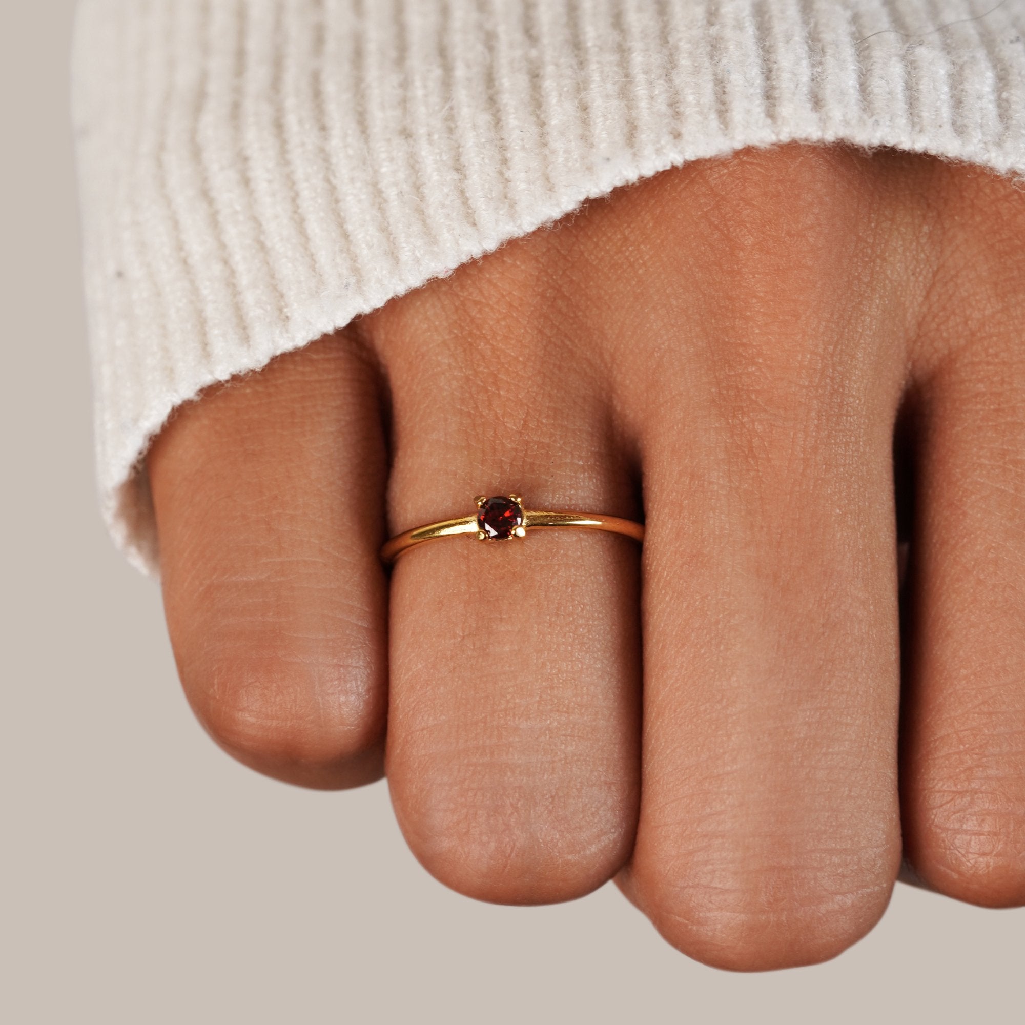 Fødselssten Ring | 14k Guld