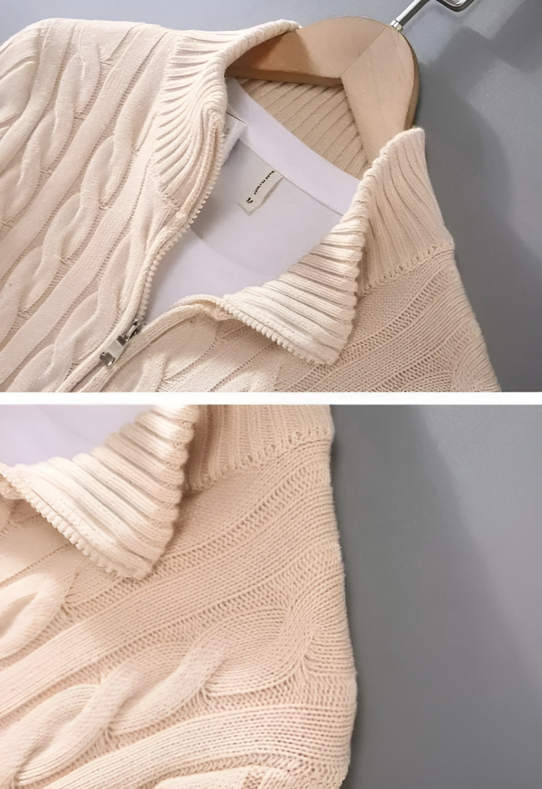 Marco™ | Sweater med halv lynlås