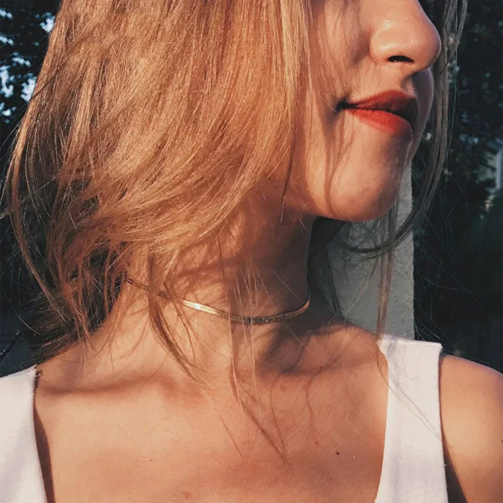 Elizabeth Halskæde Guld i fiskeform | 18k Guld