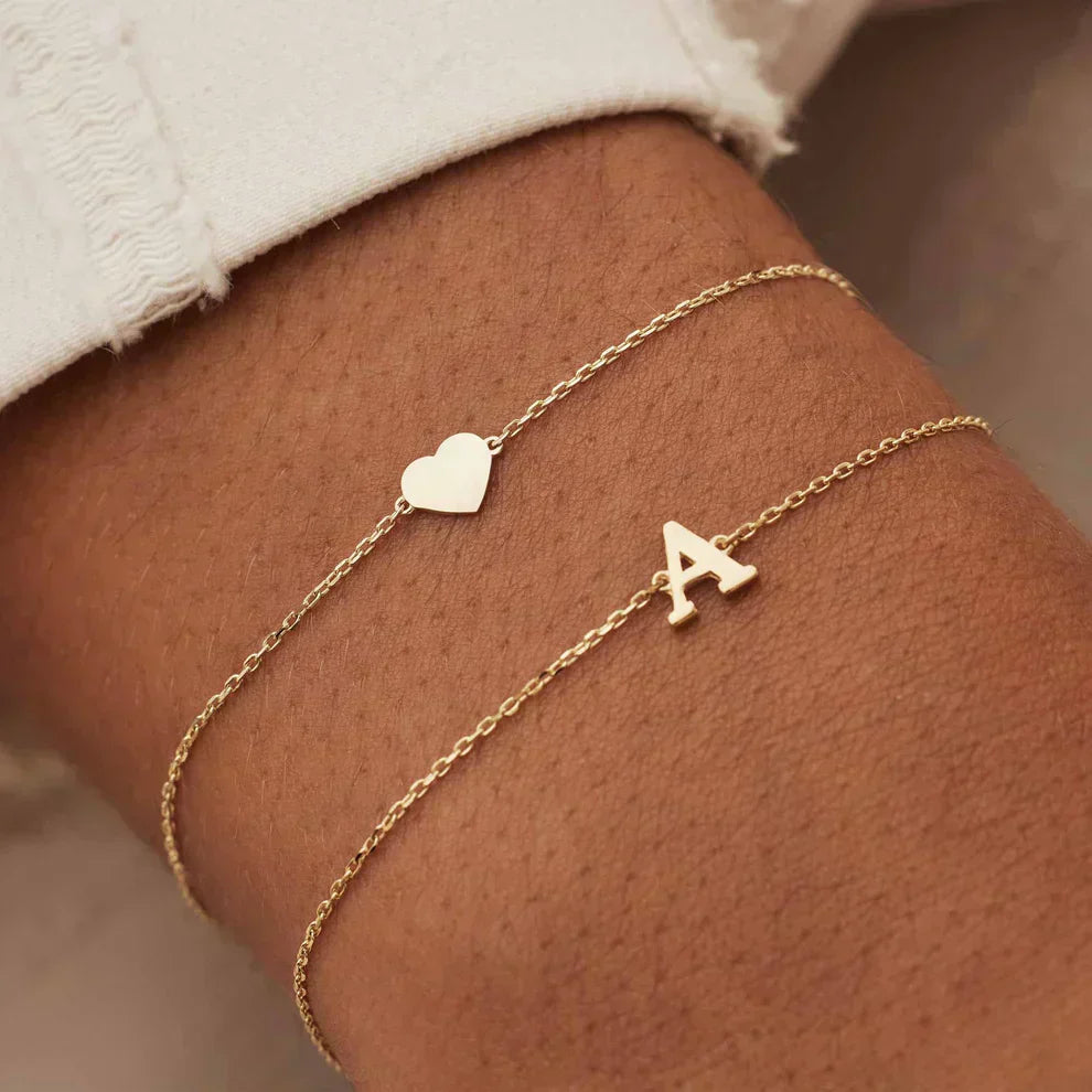 Vita Signa Initial-Armbånd | Guld 14k
