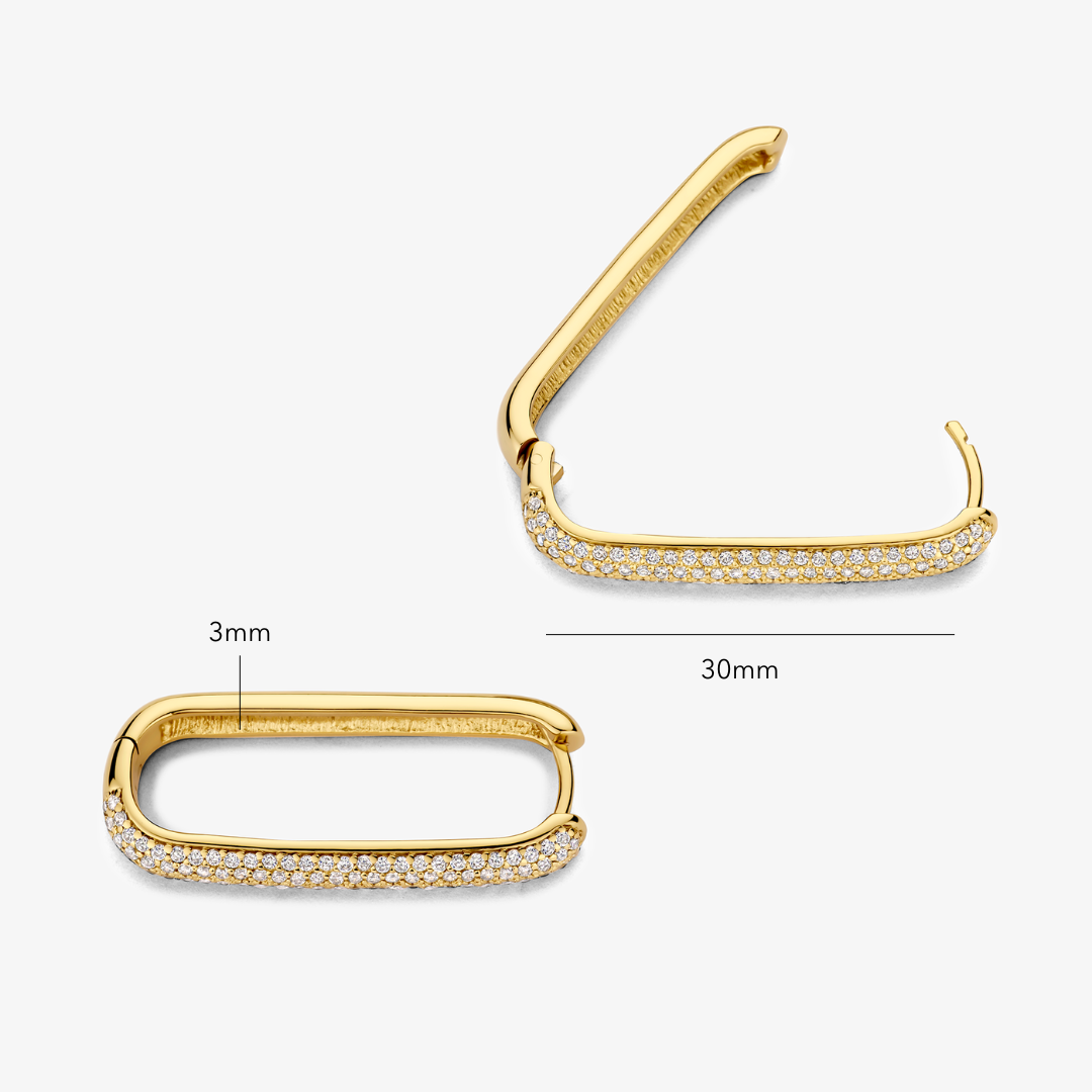 Store Icon Pavé Ringe | Guld 16k